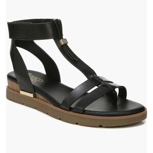 🖤 Franco Sarto Black Leather Gladiator Sandals | Size 7M